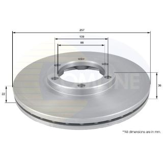 Stabdžių diskas COMLINE ADC0702V