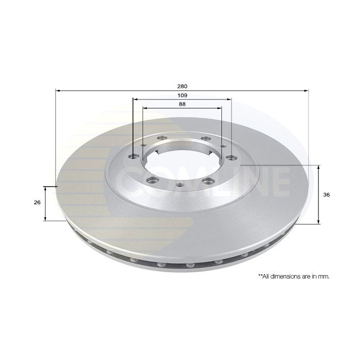 Stabdžių diskas COMLINE ADC0705V