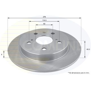 Stabdžių diskas COMLINE ADC0930