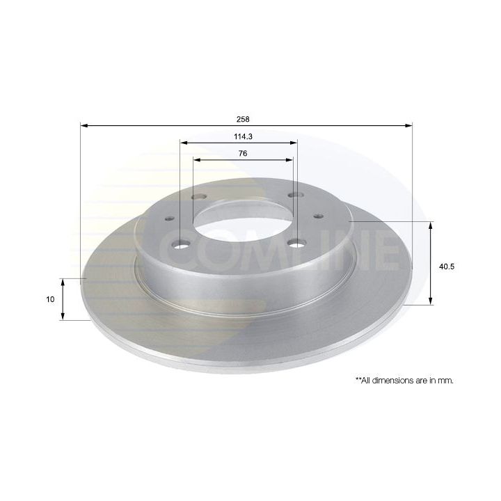 Stabdžių diskas COMLINE ADC1020