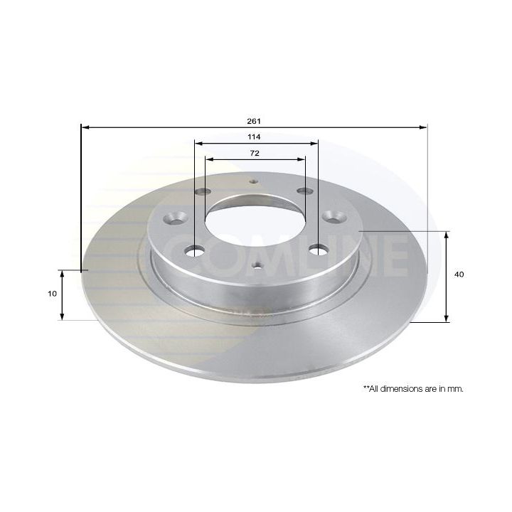 Stabdžių diskas COMLINE ADC1029