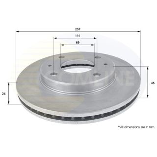 Stabdžių diskas COMLINE ADC1035V