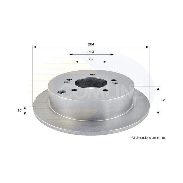 Stabdžių diskas COMLINE ADC1036