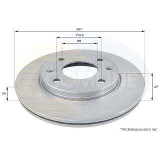 Stabdžių diskas COMLINE ADC1042V