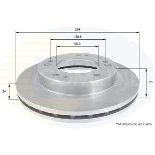 Stabdžių diskas COMLINE ADC1049V