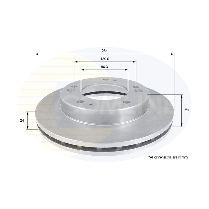Stabdžių diskas COMLINE ADC1049V