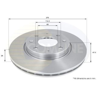 Stabdžių diskas COMLINE ADC1053V