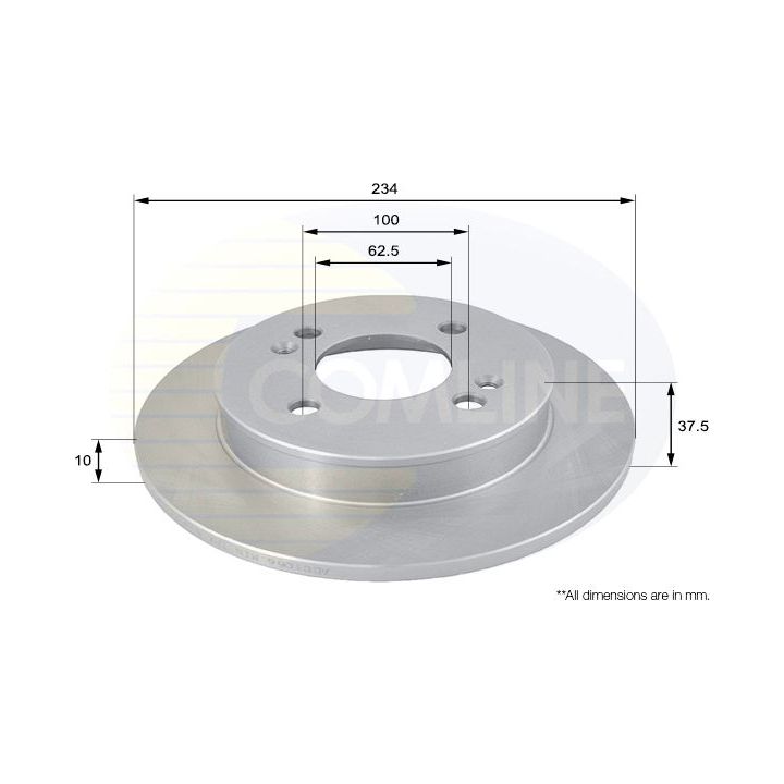 Stabdžių diskas COMLINE ADC1056