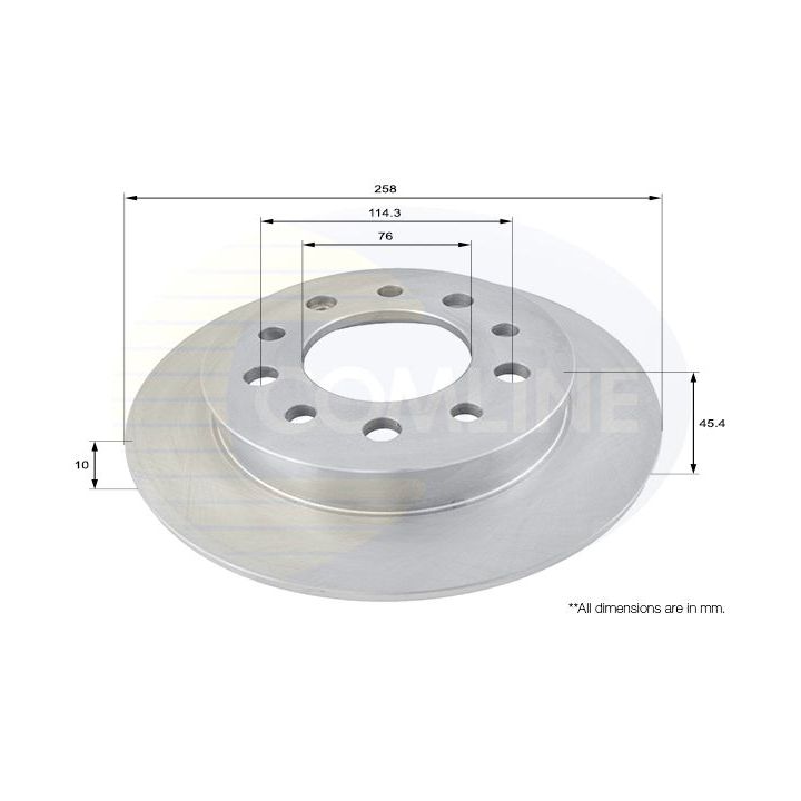 Stabdžių diskas COMLINE ADC1057