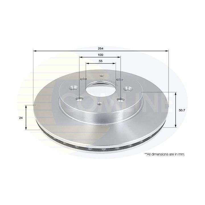 Stabdžių diskas COMLINE ADC1058V