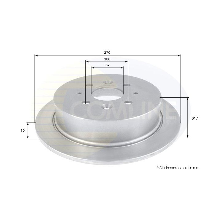 Stabdžių diskas COMLINE ADC1059