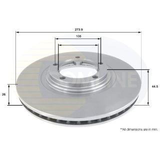 Stabdžių diskas COMLINE ADC1062V