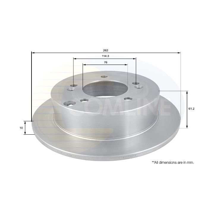 Stabdžių diskas COMLINE ADC1066