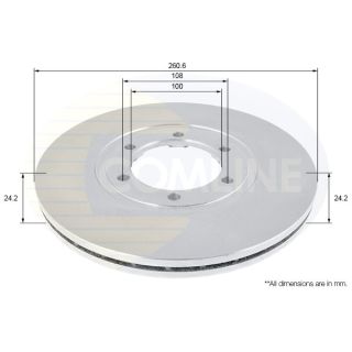 Stabdžių diskas COMLINE ADC1069V