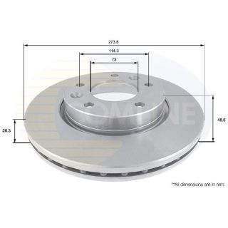 Stabdžių diskas COMLINE ADC1076V