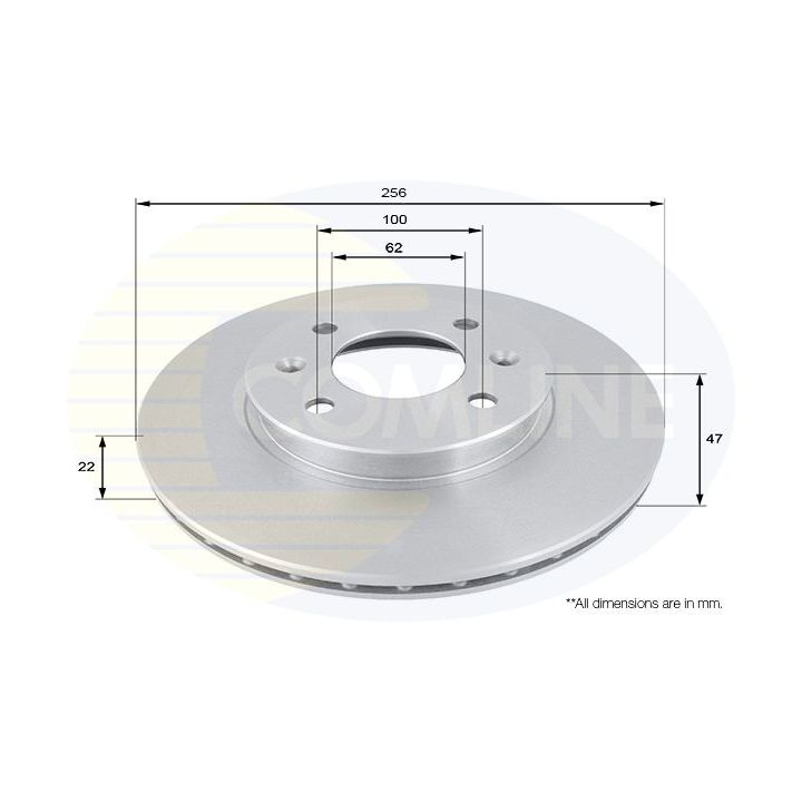 Stabdžių diskas COMLINE ADC1077V