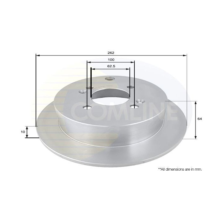 Stabdžių diskas COMLINE ADC1078