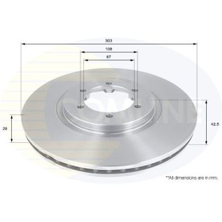Stabdžių diskas COMLINE ADC1084V