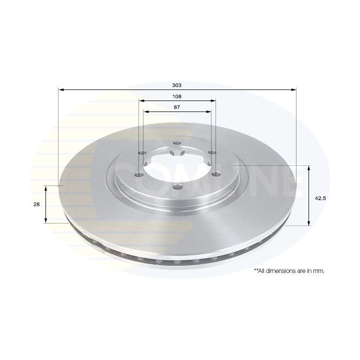 Stabdžių diskas COMLINE ADC1084V