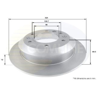 Stabdžių diskas COMLINE ADC1086