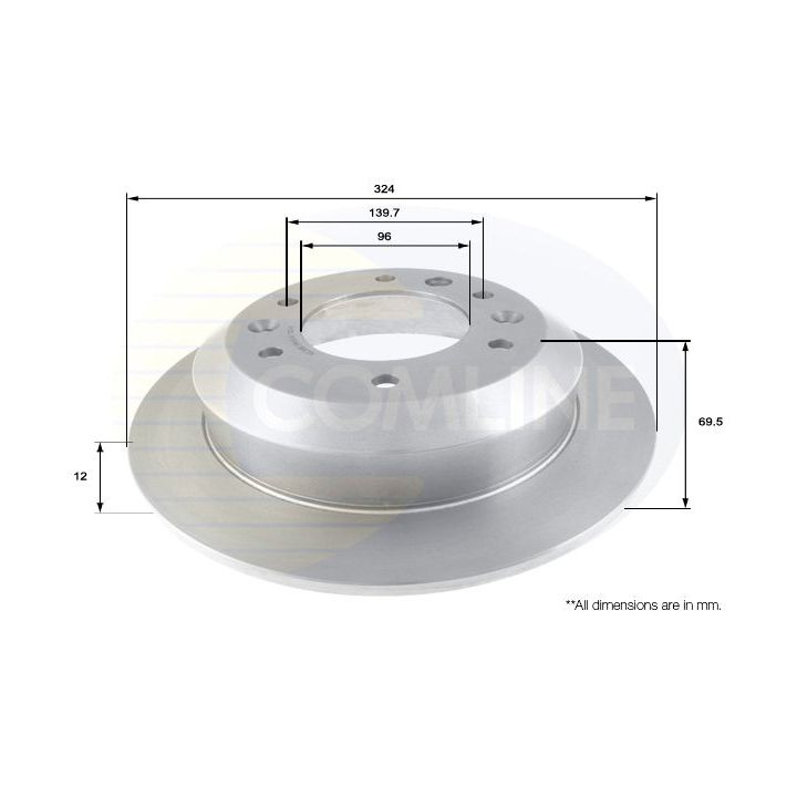 Stabdžių diskas COMLINE ADC1086