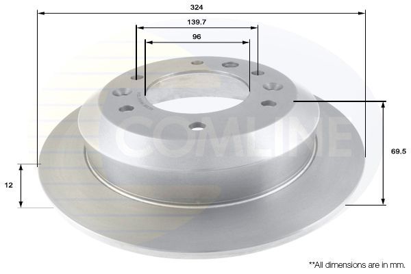 Stabdžių diskas COMLINE ADC1086