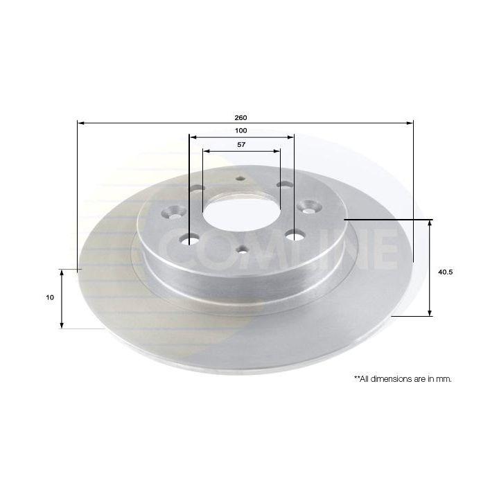 Stabdžių diskas COMLINE ADC1087