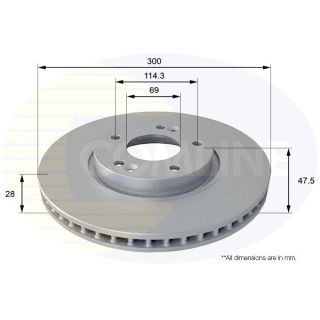 Stabdžių diskas COMLINE ADC1089V