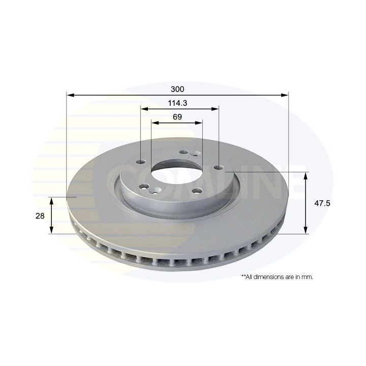 Stabdžių diskas COMLINE ADC1089V