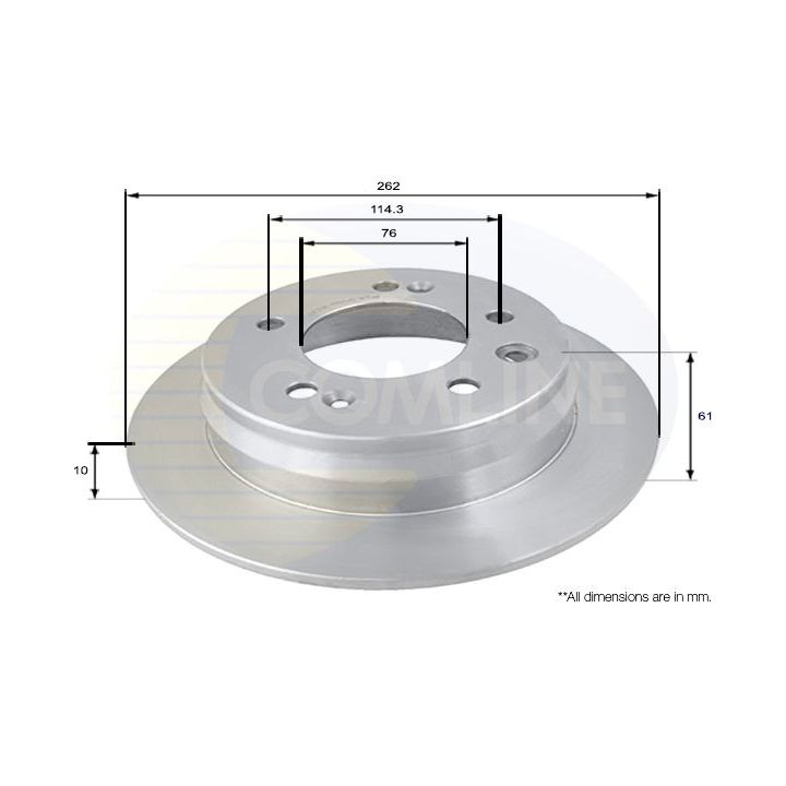 Stabdžių diskas COMLINE ADC1090