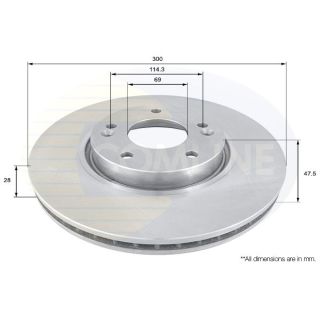 Stabdžių diskas COMLINE ADC1092V