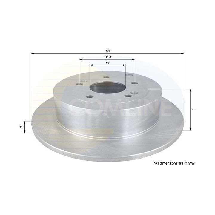 Stabdžių diskas COMLINE ADC1094