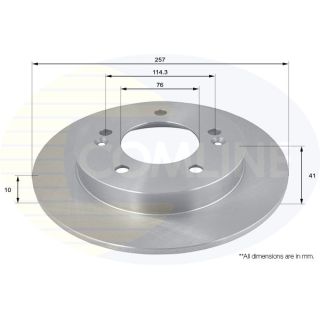 Stabdžių diskas COMLINE ADC1099