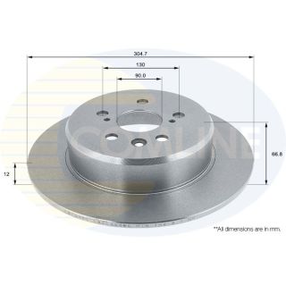Stabdžių diskas COMLINE ADC1109