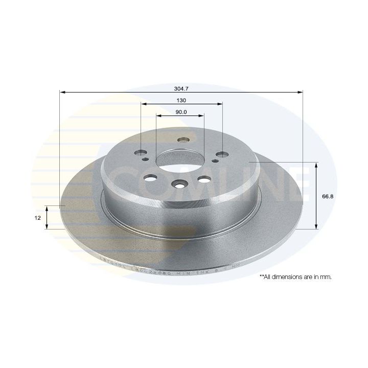 Stabdžių diskas COMLINE ADC1109