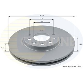 Stabdžių diskas COMLINE ADC1113V