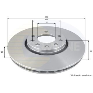 Stabdžių diskas COMLINE ADC1115V