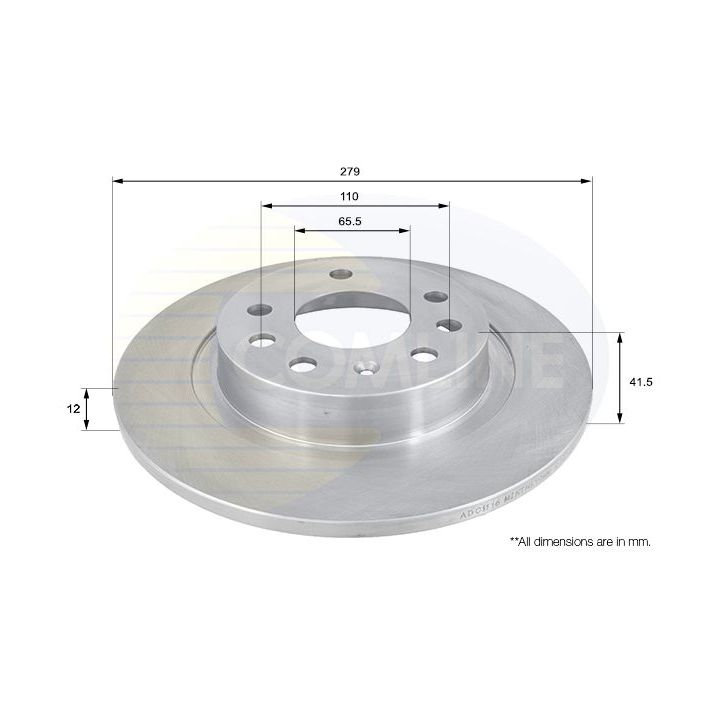 Stabdžių diskas COMLINE ADC1116