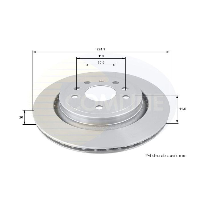 Stabdžių diskas COMLINE ADC1136V