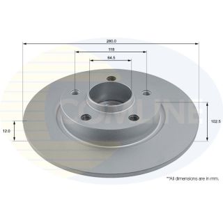 Stabdžių diskas COMLINE ADC1137