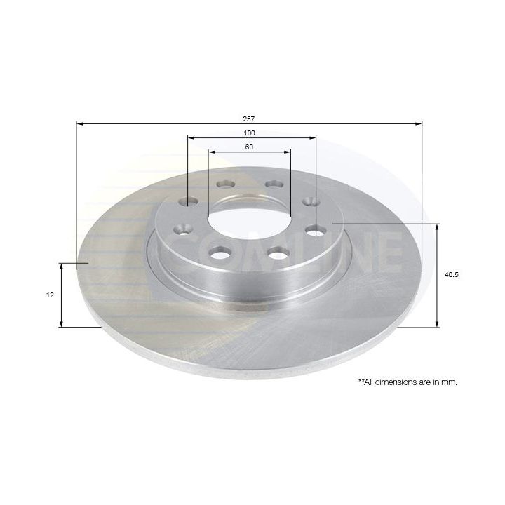 Stabdžių diskas COMLINE ADC1140
