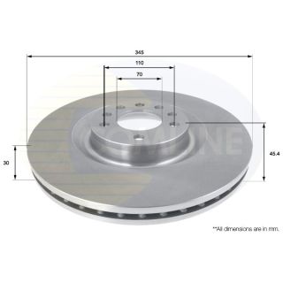 Stabdžių diskas COMLINE ADC1155V