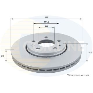 Stabdžių diskas COMLINE ADC1163V