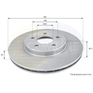 Stabdžių diskas COMLINE ADC1215V