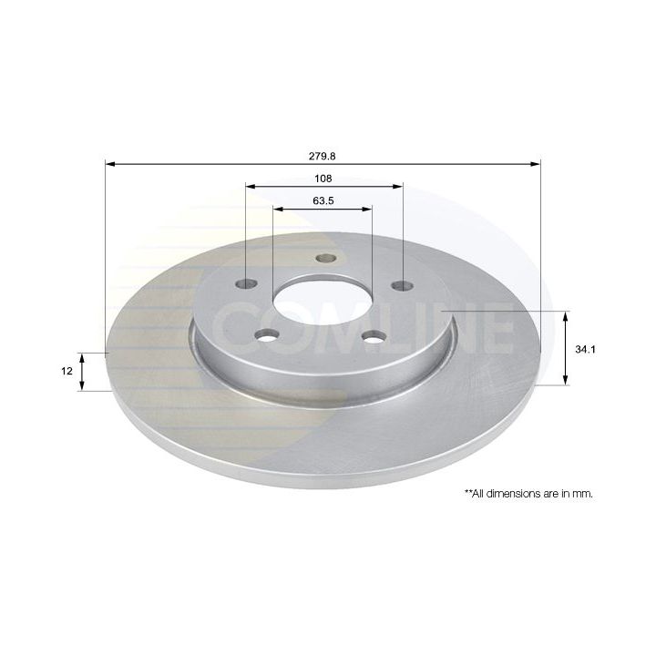 Stabdžių diskas COMLINE ADC1219