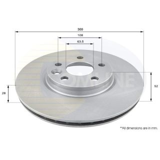 Stabdžių diskas COMLINE ADC1237V