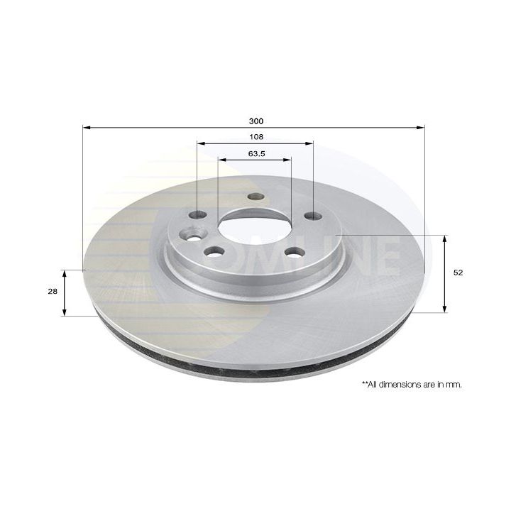 Stabdžių diskas COMLINE ADC1237V