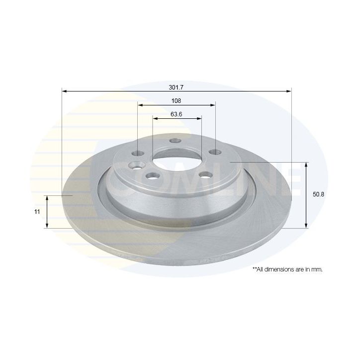 Stabdžių diskas COMLINE ADC1240