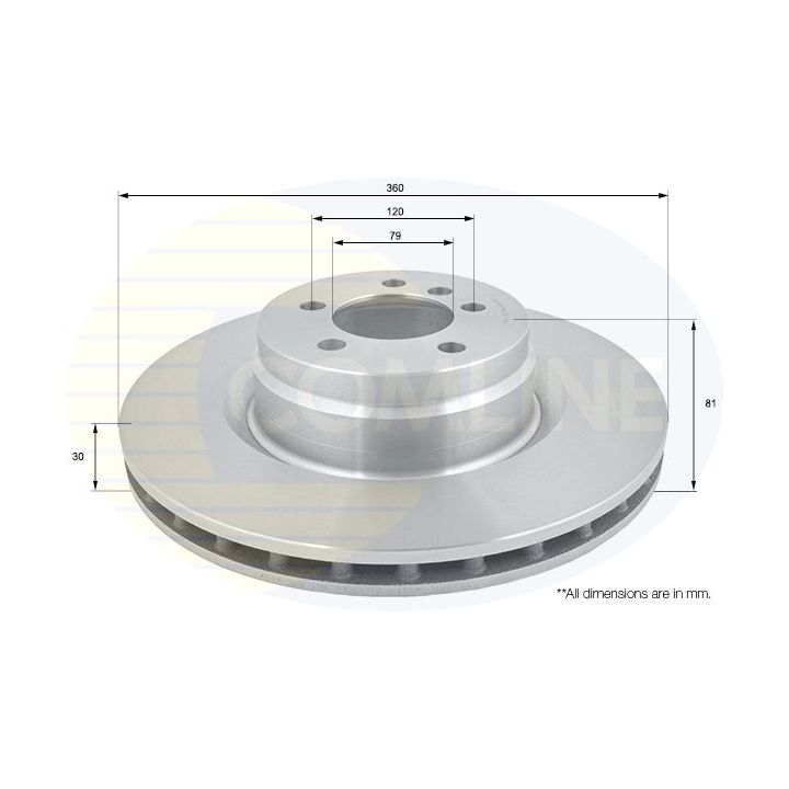 Stabdžių diskas COMLINE ADC1261V