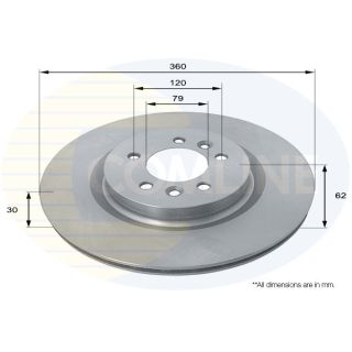Stabdžių diskas COMLINE ADC1277V